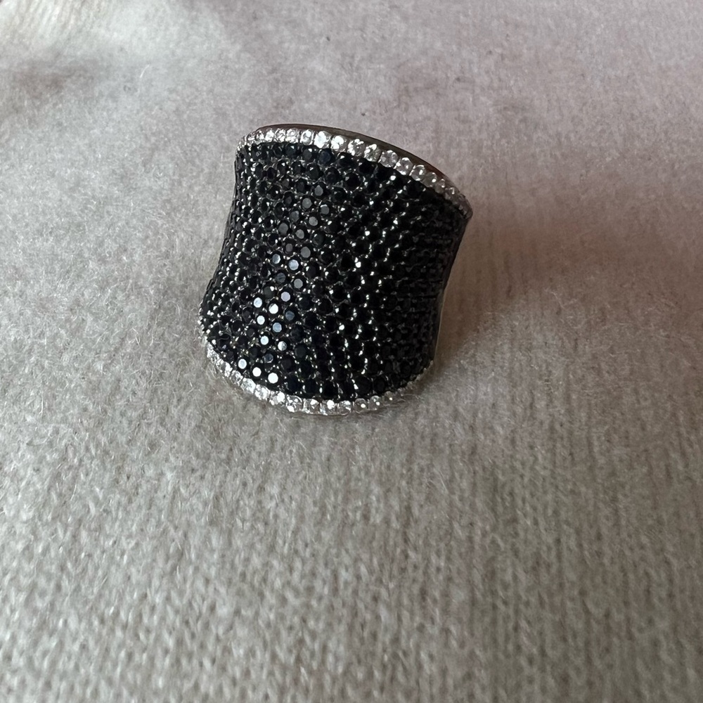 Charles Krypell Sterling Silver Sapphire Ring